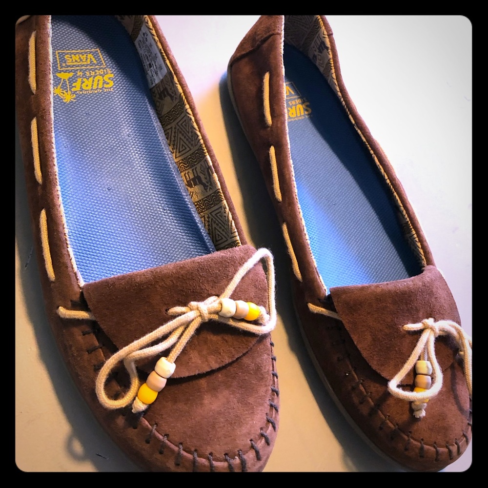VANS ALPACA Surf Siders suede leather moccasin
